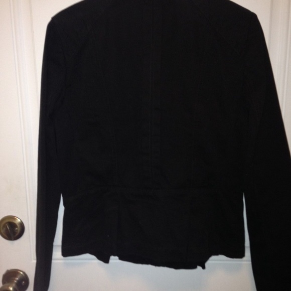 Ann Taylor LOFT Women’s‎ 10 Cotton Jacket Black - Picture 4 of 6